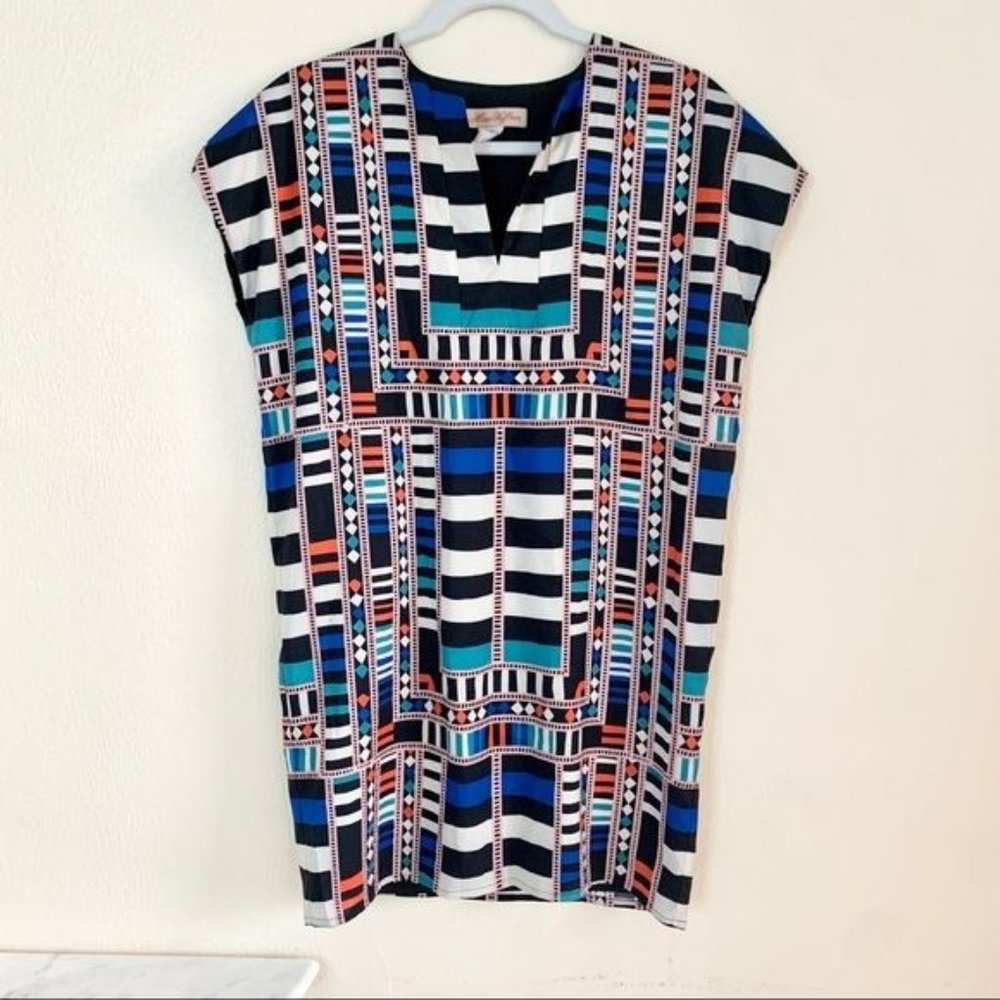 MARA HOFFMAN Geometric Print Shift Dress XS Mini Short Cocktail Going Out Party